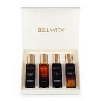 Bella Vita Luxury Vyriškas Kvepalų Dovanų Rinkinys 4 x 20 ml vyrams su KLUB, OUD, CEO, G.O.A.T Kvepalais | Medienos, Citrusinis Ilgai Išliekantis EDP Kvepalų Aromatas