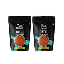 True Elements Halim sėklos 1 kg (500g*2 pakeliai) - Aliv sėklos | Aliv sėklos plaukų augimui | Sėklos valgymui | Asaliya sėklos