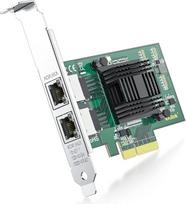 "ipolex" 1,25G Ethernet tinklo kortelė, 2X RJ45+ prievadas, 10GbE tinklo kortelė, palyginti su "Intel i350-T2", palaiko "Windows Server/Windows/Linux/Vista/VMware" (palaiko "Mac OS" ne apėjimo režimu)