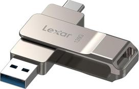 "Lexar D40E" 128GB dvigubas USB 3.2 Gen 1 Type-C peršokimo diskas, USB-C atmintinė, metalinis korpusas, pasukamas dizainas, miniatiūrinis diskas, suderinamas su "iPhone 16