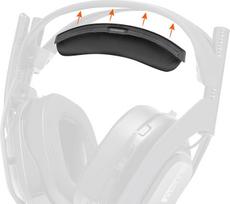 "WC BandZ A50" - patobulintas "Astro A50 Gen 4", "Gen 5" ir "A50X" galvos juostelių keitimo rinkinys iš "Wicked Cushions" | Patogesnis, stilingesnis ir paprastesnis montavimas | Juoda