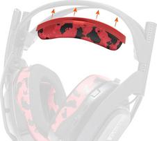 "WC BandZ A50" - patobulintas "Astro A50 Gen 4", "Gen 5" ir "A50X" galvos juostelių keitimo rinkinys iš "Wicked Cushions" | Patogesnis, stilingesnis ir paprastesnis montavimas | Red Camo