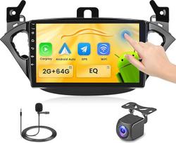2+64G Android Autoradio für Opel Corsa E 2015-2019/Opel Adam 2013 2014 2015 2016 mit Wireless Carpaly&Android Auto, 9'' IPS Touchscreen Radio mit Bluetooth/GPS/Rückfahrkamera/FM/WiFi/SWC/26UI