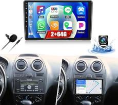 2G + 64G CAMECHO Android 13 automobilinis radijas "Ford Transit 2009-2016" / "Ford Focus 2005-2008" su "Carplay Android Car", 9 colių ekranas 2DIN su navigacija RDS FM MirrorLink "Bluetooth" ir USB + galinis vaizdas