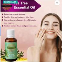Exotic Aromas Arbatmedžio eterinis aliejus, 100% grynas ir natūralus, Aromaterapijai, odai ir plaukams  (10 ml)