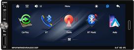 Belaidis "Carplay" autoradio 1 Din su belaidžiu "Android Auto" Bluetooth