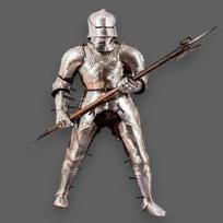 Vokiškas gotikinis kovos šarvų kostiumas Viduramžių šarvai Riterio dėvimi Kario kostiumas Puikiai tinka LARP, Cosplay rekonstrukcijoms