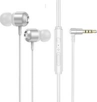 Laidinės ausinės su mikrofonu, izoliuojančios triukšmą, skirtos 3,5 mm lizdu "iPhone", "Samsung", kompiuteriui, nešiojamam kompiuteriui, vaikams, studentams (baltos spalvos)