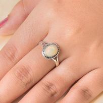 Ethiopian Opal Gemstone Ring, Solid 925 Sterling Silver Ring, Handmade Jewelry, Ring For Women, Birthday Jewelry 6