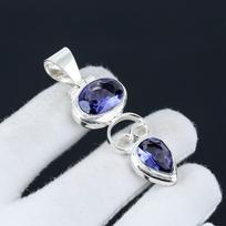 Ametisto pakabukas Ametisto akmens pakabukas 925 svarų sterlingų sidabro pakabukas Ametisto sidabro papuošalas Rankų darbo pakabukas Dovana draugui 2.36" violetinė