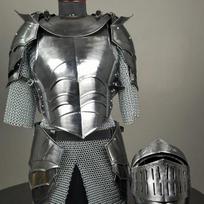 Riterio šarvų kostiumas Viduramžių Vokiškas Pilnas Šarvų Gotikinis Amžius Larp Cosplay Dekoracija Šarvų Kostiumas Geriausia Dovana