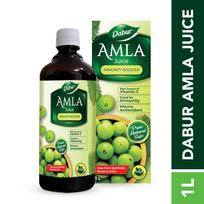 Dabur Amla sultys: Turtingas vitamino C ir antioksidantų šaltinis imunitetui stiprinti | Grynos, natūralios ir 100% Ajurvedos sultys -1L