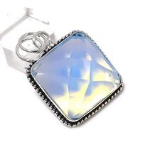 Natural Milky Opal Gemstone Handmade 925 Sterling Silver Gift Pendant 1.77  y9D03