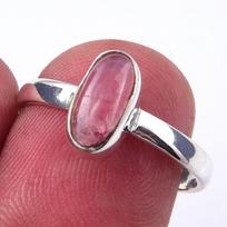 Natural Rhodochrosite Gemstone Handmade 925 Solid Sterling Silver Ring S.7 a0p89