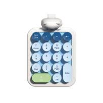 MOFII Wireless Numeric Keypad,Colorful Retro Mini Portable Numeric Keypad,2.4G Wireless External Keyboard for Computer