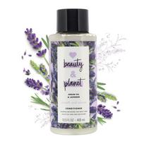 Love Beauty And Planet Natūralus argano aliejus ir levandų kondicionierius nuo pūtimosi be parabenų, 400 ml