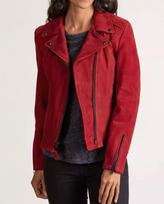 NEW Motorcycle Party Lambskin Women Suede Leather Genuine Handmade Red Jacket S raudona