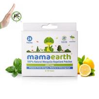 Mamaearth Natūralūs uodus atbaidantys pleistrai kūdikiams - 24 vnt. | Prisotinti citrinelių, eukaliptų ir pipirmėčių aliejumi | Apsaugo nuo dengės