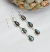 Solid 925 Sterling Silver Earring, Labradorite Earring, Handmade Earring, Gift For Her, Statement Earring, Birthday Gift