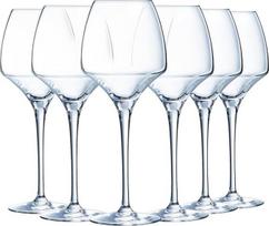 "Chef & Sommelier Open Up" vyno taurės 40 cl rinkinys iš 6 "Krysta Crystal Glass" sustiprintos pakuotės blizgesys, skaidrumas ir didelis atsparumas