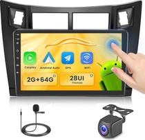 "Fuluku" 2+64G "Android 13" automobilinis radijas "Toyota Yaris" 2005-2011 m. su belaidžiu "Carplay" "Android" automobiliu, 9 colių ekrano automobilinis radijas su "Bluetooth/WiFi/GPS/ galinio vaizdo kamera/FM/RDS/SWC/28 temų rinkiniai