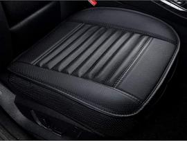"Luollove" automobilio sėdynių užvalkalai Universalūs odiniai bambuko anglies kvėpuojantys užvalkalai priekinėms sėdynėms 2 dalys (smėlio spalvos 55 cm x 51 cm)
