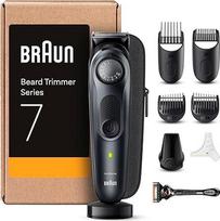 Braun BT7441 barzdos kirptuvas, barzdos kirptuvas, trimeris, profesionalus vyrų plaukų kirptuvas, 40 nustatymų, įkrovimo stotelė, kelioninis dėklas, barzdos šablonas