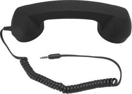 Retro telefono ragelis su 3,5 mm kištuku, radiacijai atsparus laidinis mobiliojo telefono ragelis su garsumo reguliatoriumi, toniniu jungikliu, puikiu veikimu, 9 pėdų ilgio suvyniotu kabeliu