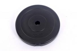 Vinilo svorio diskas štangoms ir hanteliams 10kg (31,55mm)