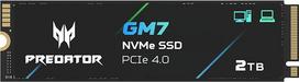 "acer Predator GM7" 2TB M.2 NVMe SSD PCIe 4.0 - skaitymo greitis iki 7400MB/s - profesionalus vidinis kietasis diskas - žaidimų atmintis, suderinama su kompiuteriu, nešiojamuoju kompiuteriu ir PS5