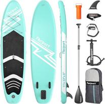 FBSPORT pripučiama SUP lenta, pripučiama irklentė, 15 cm storio pripučiama irklentė, skirta irklentėms, 15 cm storio, banglenčių rinkinys su reguliuojamu aliuminio SUP irklu ir pompa