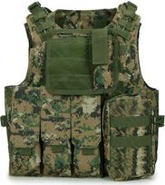 QMFIVE MOLLE RRV kovinė liemenė su dėklu / mokymo apsaugos saugos liemenė, skirta taktinei medžioklei Airsoft lauke