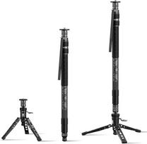 SIRUI SVM-145P "Rapid System" anglies pluošto monopodas su pedalu, 145 cm ilgio monopodas, greitas reguliavimas su sraigtiniu užraktu, kompaktiškas ir sveriantis tik 1,52 kg, maksimali 10 kg apkrovos galia