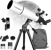 Teleskopas su 80 mm apertūra ir 600 mm diafragma suaugusiesiems, astronomijos pradžiamokslis astronominis nešiojamasis refrakcinis teleskopas, visiškai daugiasluoksnė didelio pralaidumo danga