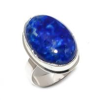 Natural Lapis Lazuli Gemstone 925 Sterling Silver Jewelry Ring Size 10 Z5n15