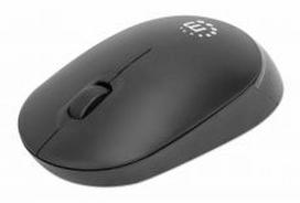 MANHATTAN Performance III Wireless Optical USB Mouse, USB-A Nano Receiver, Three Buttons with Scroll Wheel, 1000 dpi, Ambidextrous, Black, 190145