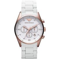 Emporio Armani AR5919 Baltas Sportivo vyriškas laikrodis 42 balta