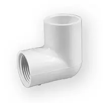 Alkūnė 406-005, PVC-U, 1/2" vid. srieg./klij. vid.
