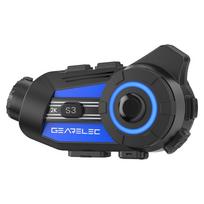 Motociklo šalmo „Bluetooth 5.1“ domofonas su 2K HD kamera, FM radiju, 10 W, USB C, greitas įkrovimas, 6 motociklininkams, 1500 m