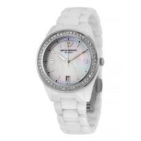 Emporio Armani AR1426 baltas moteriškas keramikinis laikrodis balta