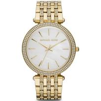Michael Kors MK3219 Darci motinos perlo ciferblatas auksinio plieno moteriškas laikrodis 39