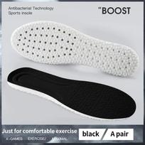 Nauji ortopediniai Memory Foam sportiniai vidpadžiai batų padas pagalvėlė bėgimui, amortizacinė, kvėpuojanti, dezodoruojanti EVA minkšta pagalvė 2 vnt. EU35-36 juoda