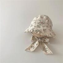 Gėlėta Ruffles Princesės Mergaitės Skrybėlė nuo Saulės Prancūziškas Retro Teismo Skrybėlaitė 1-3 m. Kūdikio Platus Kraštas Skydelis Gėlių Vaikų Raišteliais Žvejo Kepuraitės rožinė