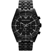 Emporio Armani AR5989 Tazio Chronograph vyriškas laikrodis 46 juoda