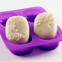 3D LOVE Rose Flowers Shape Silicone Soap Mold DIY Handmade Soap Molds Soap Making Fondant Cake Candle Molds Craft Decoration beige