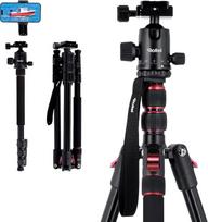 "Rollei Compact Traveler No. 2" juodas 180 cm trikojis fotoaparatui su 360° rutuline galvute Kompaktiškas aliuminio kelioninis trikojis su monopodo funkcija Trikojis DSLR fotoaparatui Foto trikojis su mobiliojo telefono laikikliu