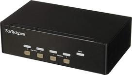 "StarTech" 4 prievadų KVM jungiklis su dviem VGA ir 2 USB prievadų šakotuvu