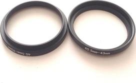 2 x metaliniai 40,5-43 mm dydžio žiedai nuo 40,5 mm iki 43 mm Vaizdo kameros objektyvo perkėlimas 40,5-43 mm filtro diafragmos jungties adapteris 40,5-43 dydžio žiedas Foto fiksavimo jungtis Vaizdo foto dalys Varžtai Priedai