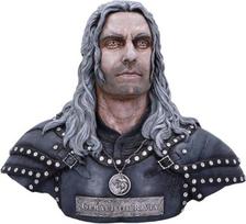 Nemesis Now B6050V2 Oficialiai licencijuotas The Witcher Geralt of Rivia biustas 39,5 cm, derva, pilka, 39,5 m