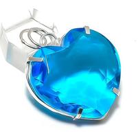 Natural Swiss Blue Topaz Gemstone 925 Sterling Silver Jewelry Pendant 1.81  Q9O12